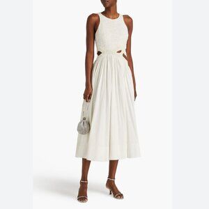 Aje New Catara Sequin Sateen Cut-Out Midi-Dress, AU 8 / US 4